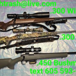 BIG rifles for sale .300 Winchester Magnum .450 Bushmaster .300 WSM
