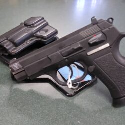 Used EAA Witness-P 40 S&W semi auto with 3 7/8" barrel, comes with holster and 3 mags