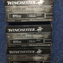 3 BOXES OF WINCHESTER 300 BLACKOUT AMMO