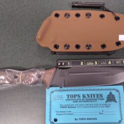 TOPS knife 6" blade NEW comes with whistle